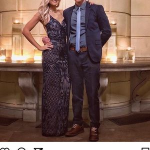 Lulu’s Exclusive Sequin Blue Gown